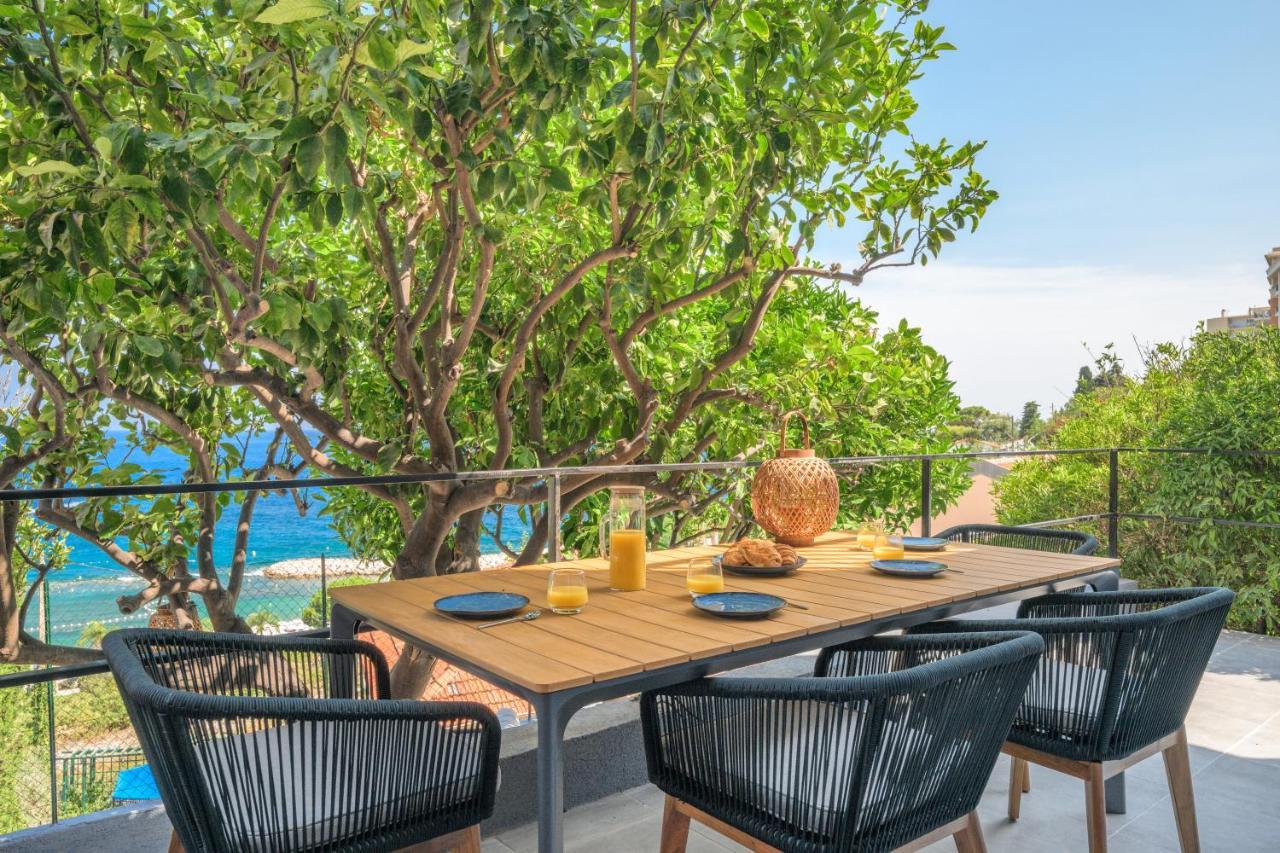 Proche Monaco, Vue Mer, Acces Plage Et Jardin Privatif Saint-Antoine  Dış mekan fotoğraf