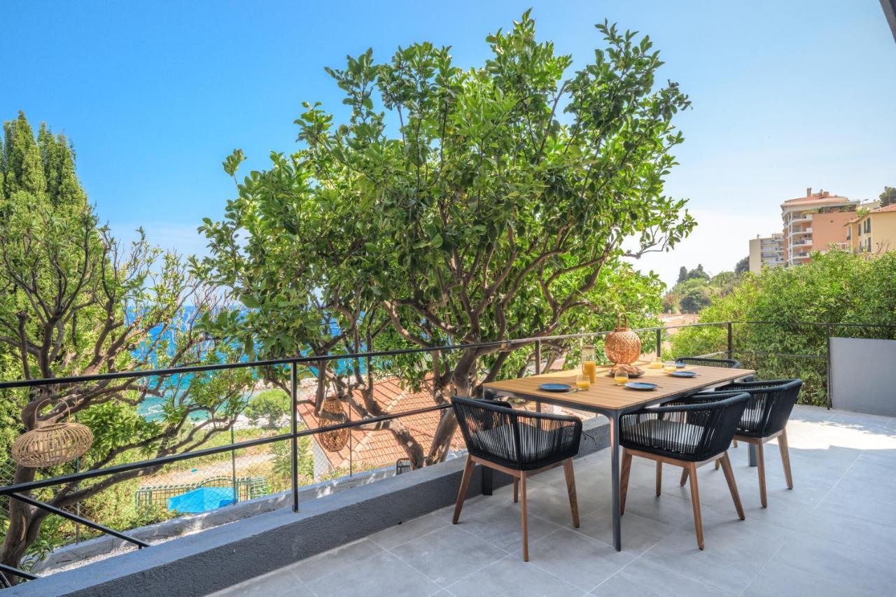 Proche Monaco, Vue Mer, Acces Plage Et Jardin Privatif Saint-Antoine  Dış mekan fotoğraf